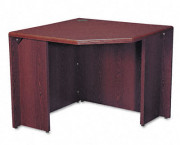 10700 Series Freestanding Corner Unit, 24w x 36d x 29-1/2h, Mahogany