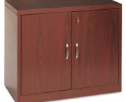 11500 Series Valido Storage Cabinet With Doors, 36w x 20d x 29-1/2h, Mahogany