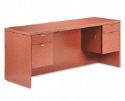 Valido 11500 Series Kneespace Credenza, 72w x 24d x 29-1/2h, Bourbon Cherry
