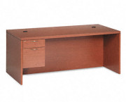 Valido 11500 Series Left Pedestal Desk, 72w x 36d x 29-1/2h, Bourbon Cherry