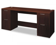 Attune Series Credenza With Kneespace, 72w x 24d x 29-1/2h, Mahogany