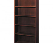 Attune Series Bookcase, 5 Shelves, 36w x 13-1/8d x 71h, Mahogany
