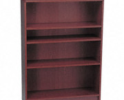 1890 Series Bookcase, 4 Shelves, 36w x 11-1/2d x 48-3/4h, Mahogany