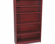 1890 Series Bookcase, 5 Shelves, 36w x 11-1/2d x 60-1/8h, Mahogany