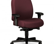 24-Hour Mid-Back Synchro-Tilt Task Chair, Burgundy