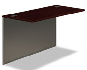 38000 Series Bridge, 48w x 24d x 29-1/2h, Mahogany Top/Charcoal Base