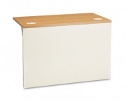 38000 Series Bridge, 42w x 24d x 29-1/2h, Medium Oak Top/Putty Base