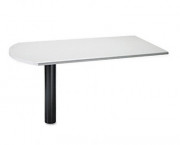 38000 Series Peninsula, 58w x 30d x 29-1/2h, Light Gray/Black