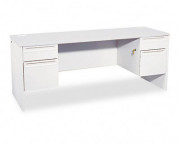 38000 Series Kneespace Credenza, 72w x 24d x 29-1/2h, Light Gray/Light Gray