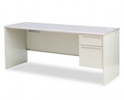 38000 Series Right Pedestal Credenza, 72w x 24d x 29-1/2h, Gray