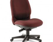 Sensible Seating High-Back Pneumatic Swivel Chair, Wine