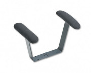 Height-Adjustable T-Post Arms for Sensible Seating Series Swivel Chairs, Black