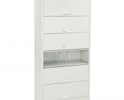 600 Series 6-Shelf Steel Receding Door File, Lgl, 36w x 16-3/4d x 75-7/8h, Gray