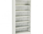600 Series Open Shelving, 6-Shelf, Steel, Legal, 36w x 16-3/4d x 75-7/8h, Gray