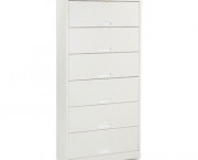 600 Series 6-Shelf Steel Receding Door File, Ltr, 36w x 13-3/4d x 75 7/8h, Gray