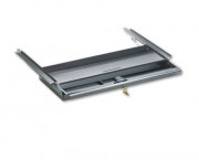 Center Drawer for Double Pedestal Desks, Metal, 24-3/4 x 14-3/4 x 3, Charcoal
