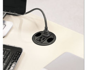 AC Power Hub, 3-Inch Diameter, Black