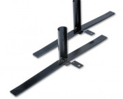Simplicity II Systems Connecting Hardware, Panel Support Foot, Black, 2/Pack