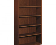 Park Avenue Laminate Bookcase, 5 Shelves, 36w x 13-1/8d x 66-1/8h, Shaker Cherry