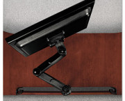 Announce Series Bridge-Mounted Monitor Rail System, 8-1/8w x 8-1/8d x 36l, Black