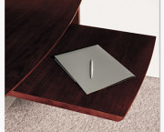 Announce Slide-Out Collaborative Surface, 24-15/16w x 16-3/8d, Mahogany