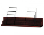 Announce Series Stack-On Organizer, Wood Veneer, 34 7/8 x 7 x 15 3/4, Mahogany