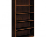 Arrive Wood Veneer Five-Shelf Bookcase, 36w x 15d x 71-1/2h, Shaker Cherry