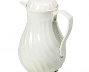 Poly Lined Carafe, Swirl Design, 64 oz. Capacity, White