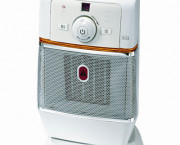 1500W Oscillating Ceramic Heater, 7-1/4 x 9-1/8 x 13-7/8, Chrome/Gray