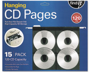 Hanging CD Pages, 15/Pack