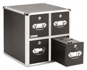 Four-Drawer CD File Cabinet, Holds 660 Folders/240 Slim/120 Std. Cases