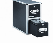 Two-Drawer CD File Cabinet, Holds 330 Folders/120 Slim/60 Std. Cases