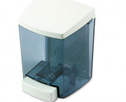 ClearVu Liquid Soap Dispenser, 30 oz., 4-1/2w x 4d x 6-1/4h, Black/White