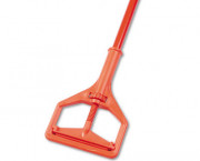 Janitor Style Screw Clamp Mop Handle, Fiberglass, 64