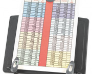 Book Stand Freestanding Desktop Copyholder, Plastic, Black/Dark Gray