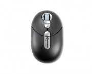 4 Button Wireless Optical Mouse w/Storable USB Recvr, 2.4GHz, Graphite