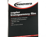 Copier Transparency Film, Removable Sensing Stripe, Letter, Clear, 100/Box