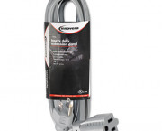 Indoor Heavy-Duty Extension Cord, 9 Feet, Gray