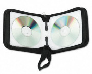 CD/DVD Wallet, Holds 24 Disks, Black