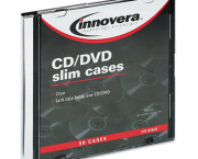 CD/DVD Polystyrene Thin Line Storage Case, Clear, 50/Pack