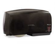 IN-SIGHT Coreless JRT 2-Jumbo Roll Tissue Dispenser, 20w x 6d x 11h, Smoke/Gray