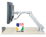 Desk-Mount SmartFit Gas Arm for Monitor, 4 x 26 x 4, Silver