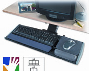 Adjustable Keyboard Platform with SmartFit System, Black