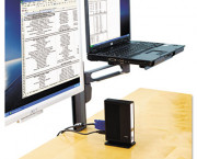 Column Mount Notebook-Monitor Dual Arm w/SmartFit System