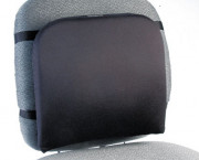 Memory Foam Backrest, 13-1/4w x 1-3/4d x 14-1/4h, Black