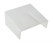 Clear Acrylic Angled Telephone Desk Stand, 10 x 9 1/2 x 4 1/2, Clear