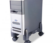 Mobile CPU Stand, 4-1/2w x 16d x 7h, Black