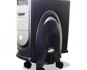 Deluxe Mobile CPU Stand, 12w x 12d x 18h, Black
