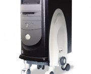 Deluxe Mobile CPU Stand, 12w x 12d x 18h, Gray