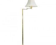Brass Swing Arm Incandescent Floor Lamp, 58 Inches High